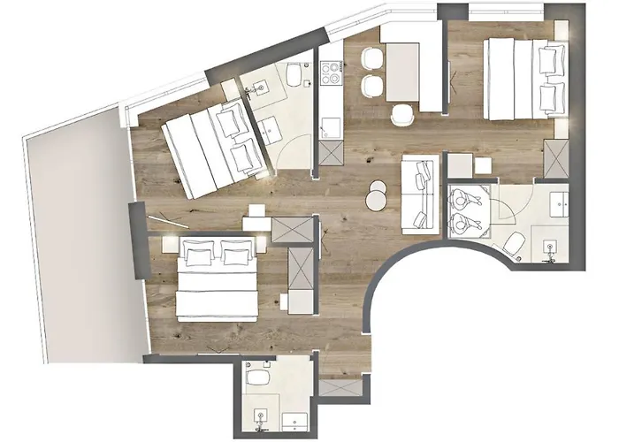 Apartmán A4 Alma Alpin Appartments